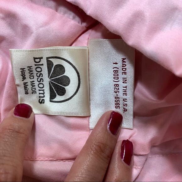 Vintage toddler girl flower print hat - Picture 8 of 9